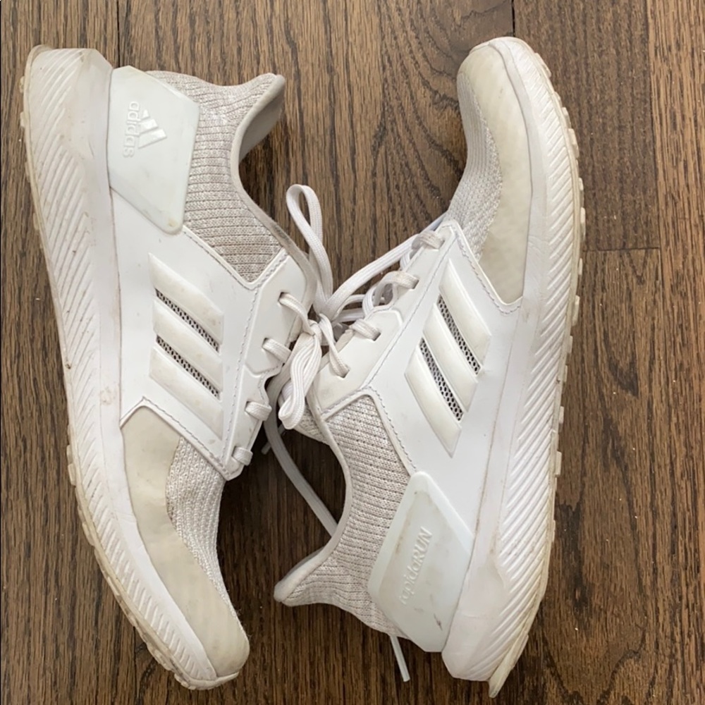 Adidas white sneakers